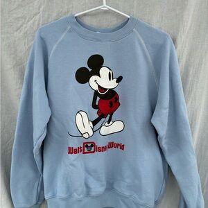Disney Light Blue Mickey Mouse Sweatshirt